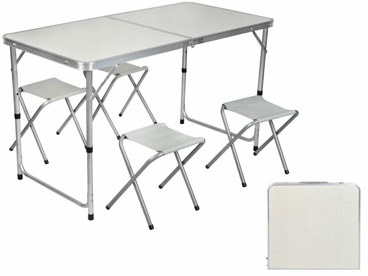 Раскладной стол для пикника и 4 стула